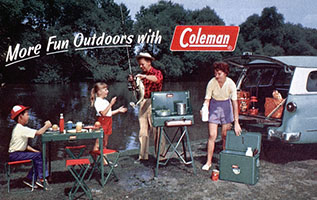 More Fun Outdoors with Coleman Vintage Ad - via Outdoor Blogger Network