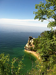 Pictured Rocks National Lakeshore on Lake Superior, Upper Peninsula, Michigan
