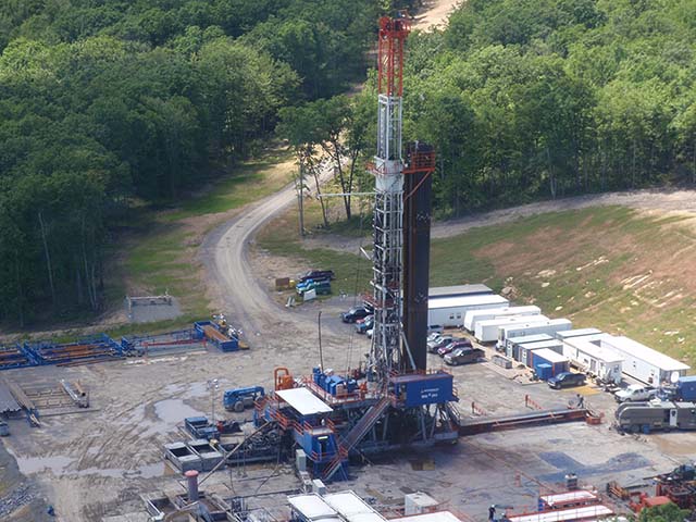 Marcellus Shale Fracking Site in Pennsylvania - Photo: Professor Robert Jackson