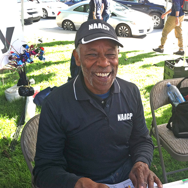 Volunteer at NAACP Booth - Women's March San Luis Obispo, CA on January 19, 2019