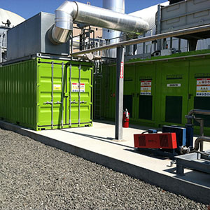 Combined Heat and Power Equipment and Pipes at San Luis Obispo Kompogas Plant