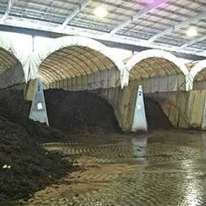 Compost Bunkers at San Luis Obispo Kompogas Plant