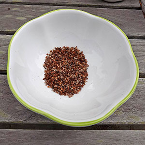 Coast Buckwheat Seeds and Chaff in a Bowl